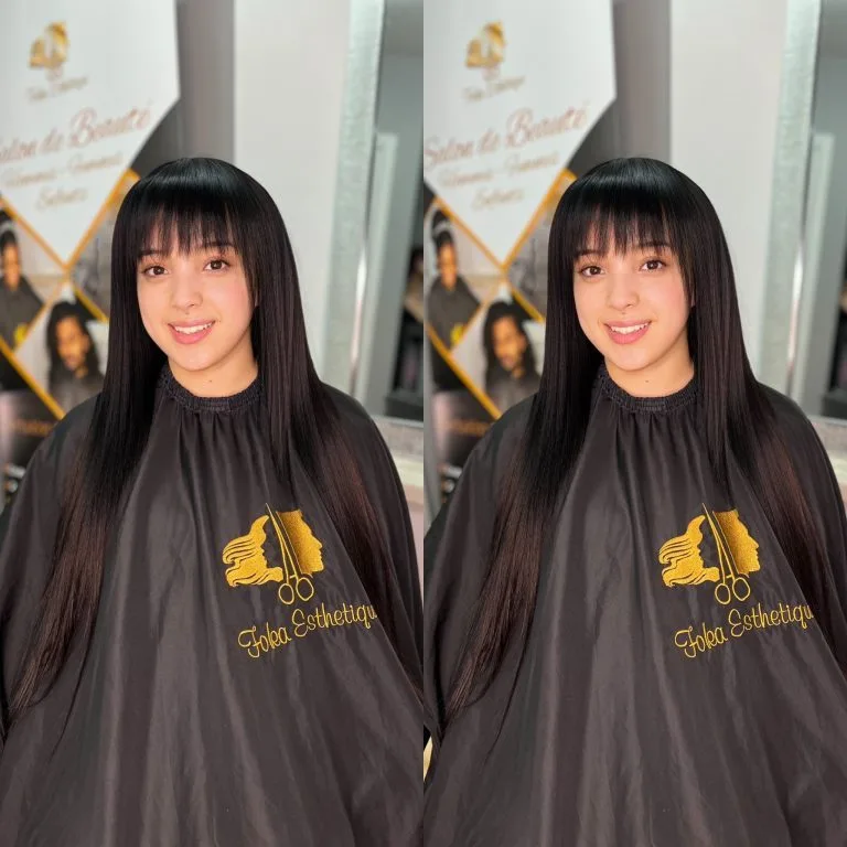 Brushing sur Cheveux Lisses