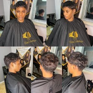 Defrissage et coupe