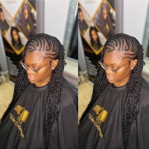 Fullani Braid option Nattes Americaines