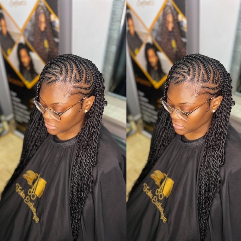 Fullani Braid option Nattes Americaines