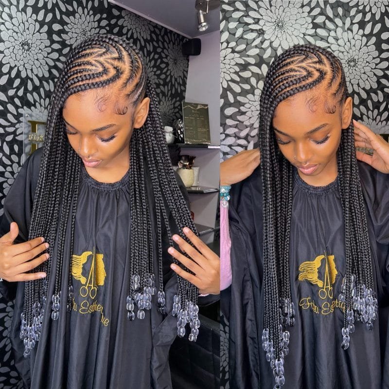 Fullani Braids option nattes américaines