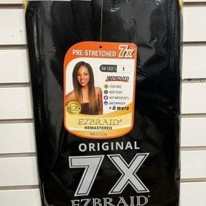 Ezbraid - Rallonges de Cheveux Pré-étirés pour Tresses - Pack de 7