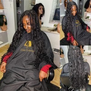 Boho braids larges – Style bohème protecteur