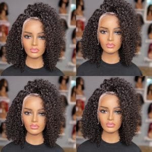 Perruque lace curly style afro