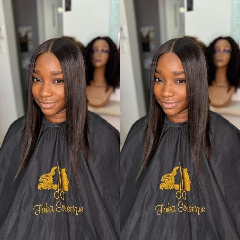 Tissage fermé raie au milieu – Style minimaliste