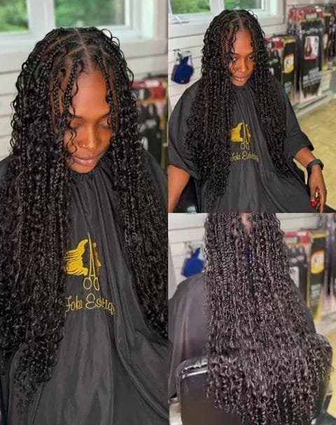 Tresses Bohèmes, un look tendance et élégant réalisé par les expertes de Foka Esthétique.